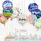 10 Pcs Happy Birthday Balloons, 18" Round Aluminum Foil Mylar Helium Balloon Inflatable Balloons for Birthday Party Decorations Supplies, Multi Pattern